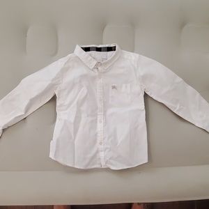 Kids Burberry white button down